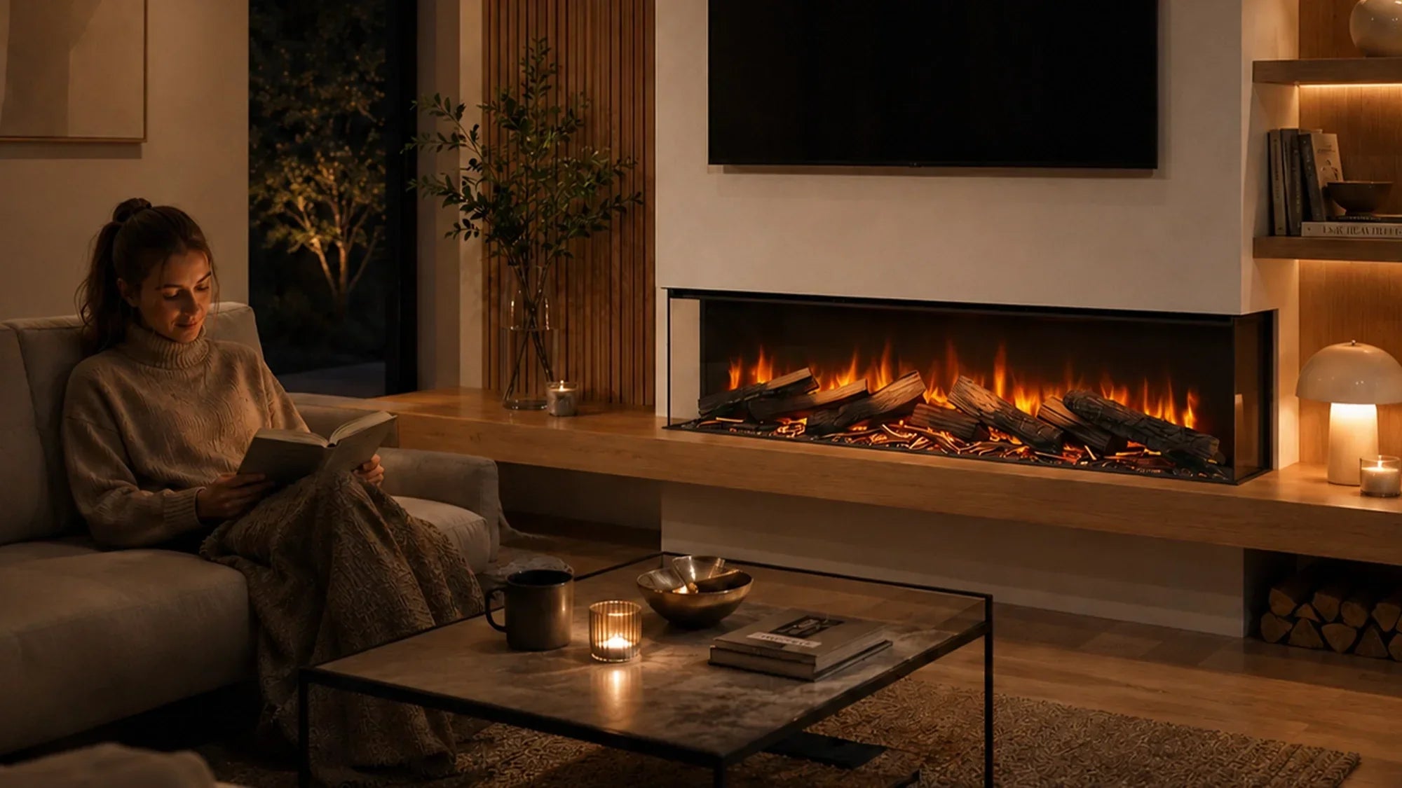 What Is a Three-Sided Electric Fire?