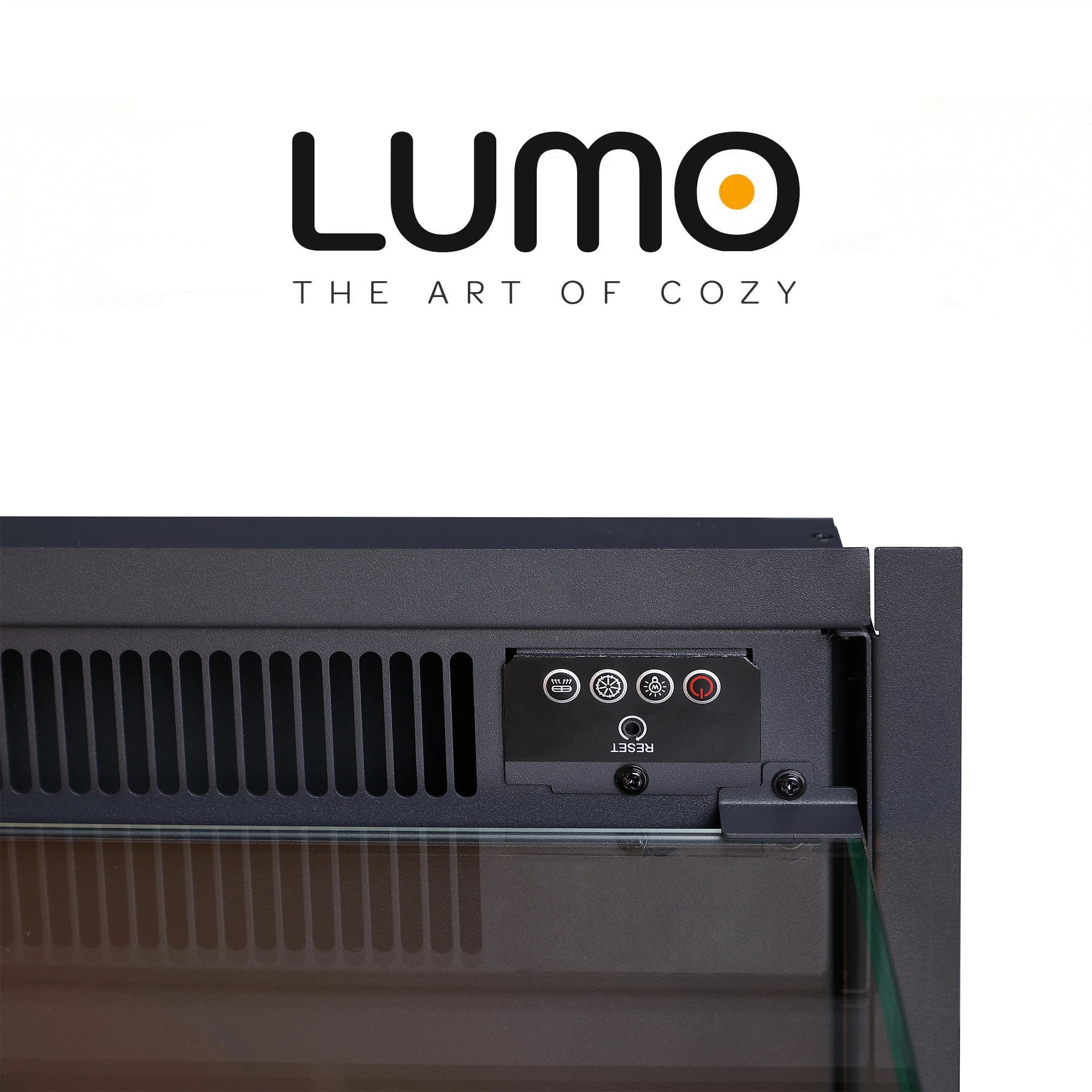 LUMO branded product with control panel on a white background