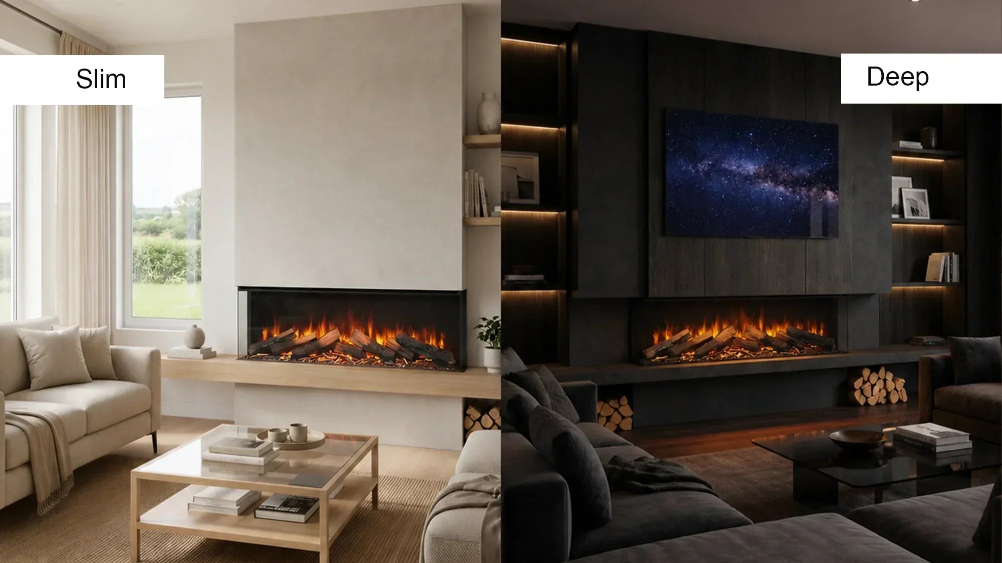 Slimline vs Full Depth Electric Fires: Which Is Best?