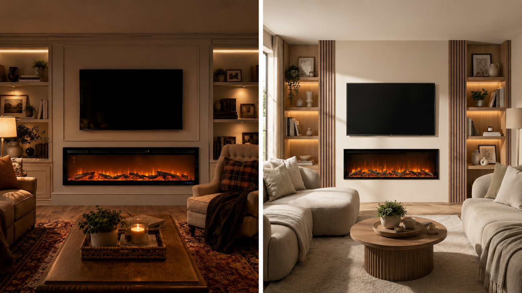 Built-In vs Wall Mounted Electric Fires: What’s the Difference?