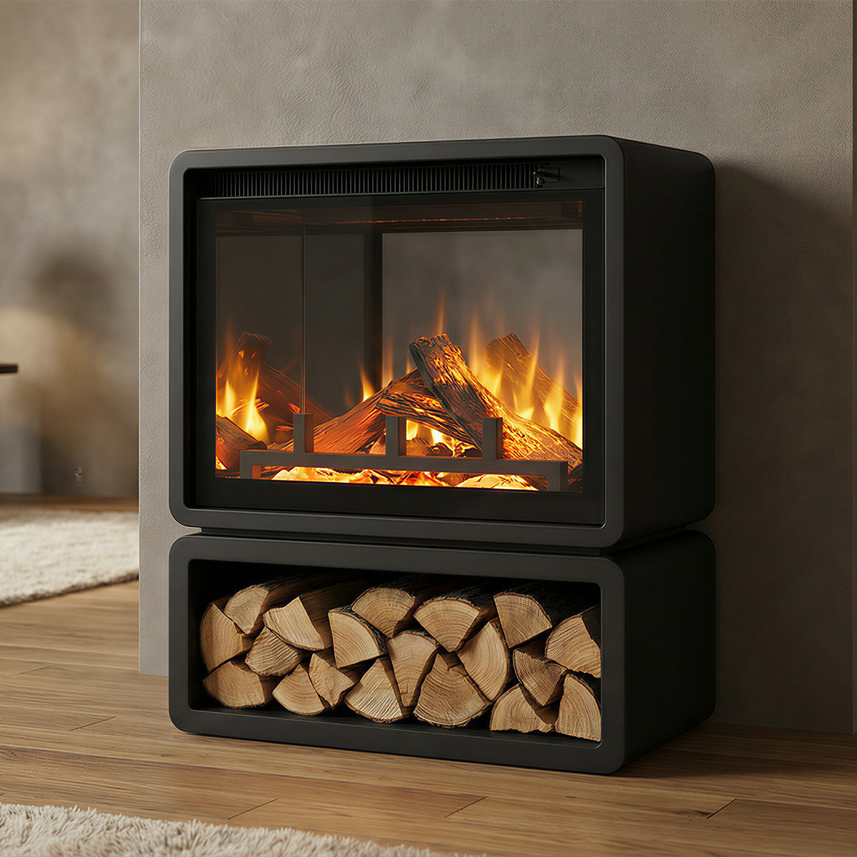 Lumo Loft 650 Stove with Log Store